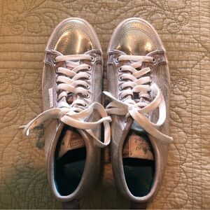 Adidas Women's Metallic Silver HiTops